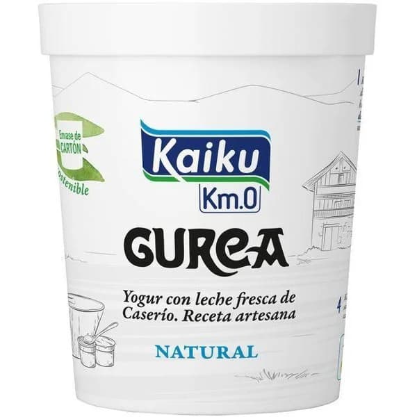 Yogur natural km 0 GUREA, tarro 500 g - 1 ud - Imagen del producto en Findit