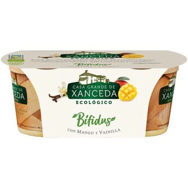 Bífidus bio mango-vainilla CASA G. DE XANCEDA, pack 2x125 g - 1 ud - Imagen del producto en Findit