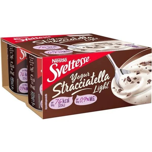 Yogur 0% sveltes straciatella NESTLÉ, pack 4x125 g - 1 ud - Imagen del producto en Findit