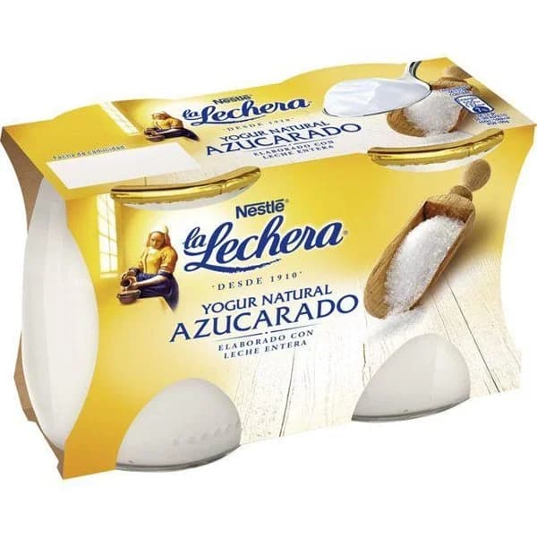 Yogur enriquecido natural LA LECHERA, pack 2x125 g - 1 ud - Imagen del producto en Findit