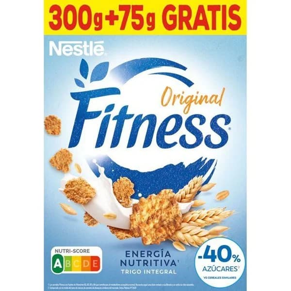 Cereal original NESTLÉ FITNESS, caja 300 g +75 g Gratis - 1 ud - Imagen del producto en Findit
