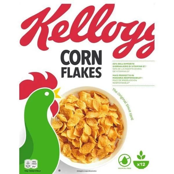 Cereales de maíz KELLOGG`S CORN FLAKES, caja 375 g - 1 ud - Imagen del producto en Findit