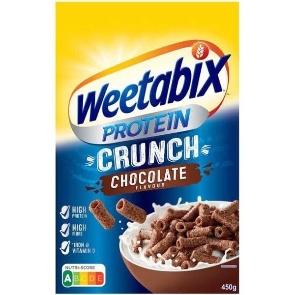Cereales tubitos trigo chocolate  WEETABIX, caja 450 g - 1 ud - Imagen del producto en Findit