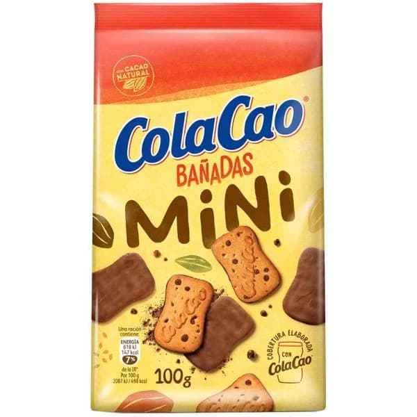 Galleta mini bañada COLA CAO, bolsa 100 g - 1 ud - Imagen del producto en Findit