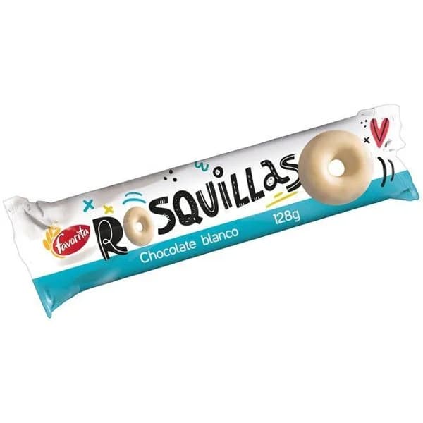 Rosquilla blanca FAVORITA, paquete 128 g - 1 ud - Imagen del producto en Findit