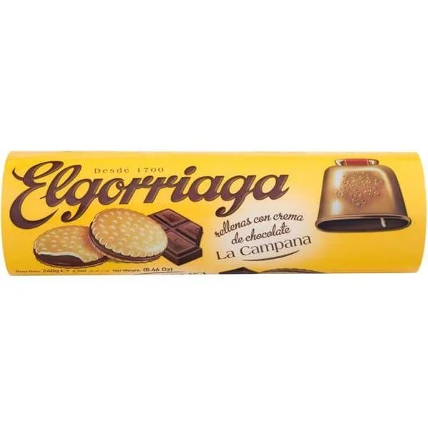 Galleta rellena de chocolate ELGORRIAGA, paquete 240 g - 1 ud - Imagen del producto en Findit