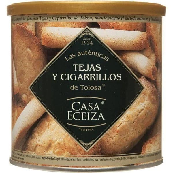 Tejas-cigarrillos de Tolosa CASA ECEIZA, lata 160 g - 1 ud - Imagen del producto en Findit