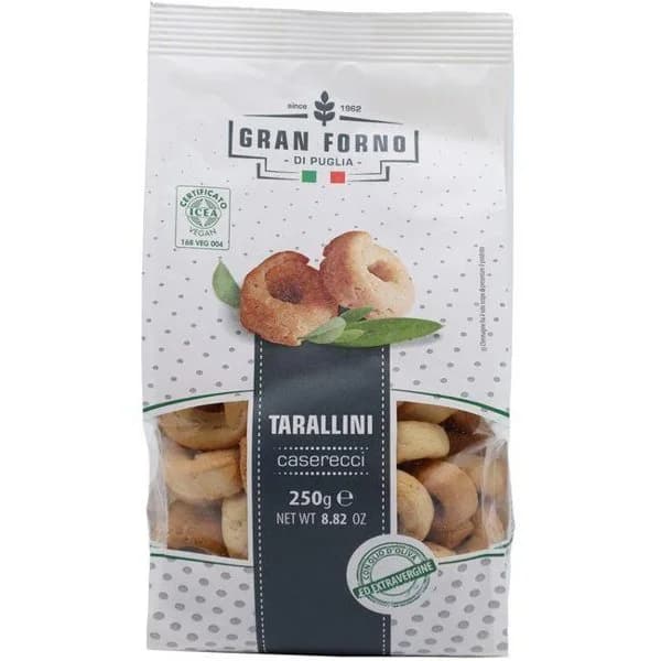 Taralli caserecci GRAN FORNO DI PUGLIA, bolsa 250 g - 1 ud - Imagen del producto en Findit