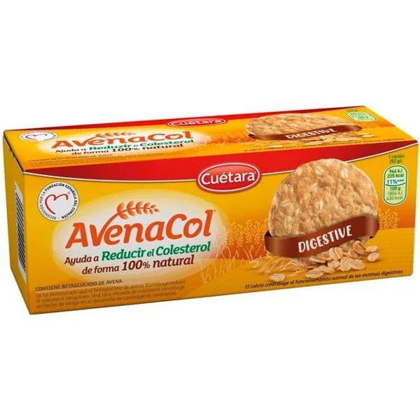 Galleta CUÉTARA AVENACOL DIGESTIVE, caja 225 g - 1 ud - Imagen del producto en Findit