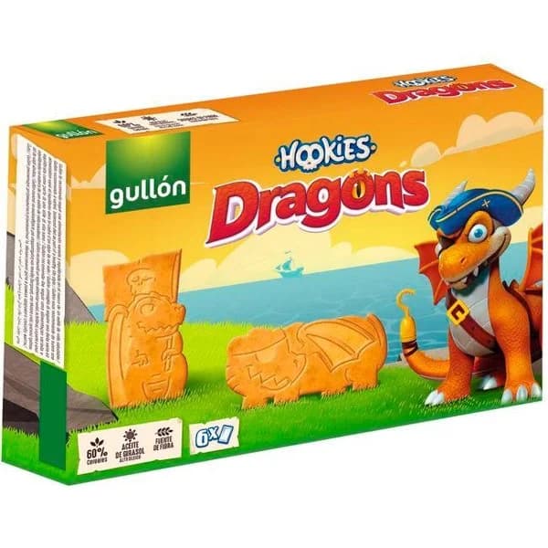 Galletas Hookies dragons GULLON, caja 247,2 g - 1 ud - Imagen del producto en Findit