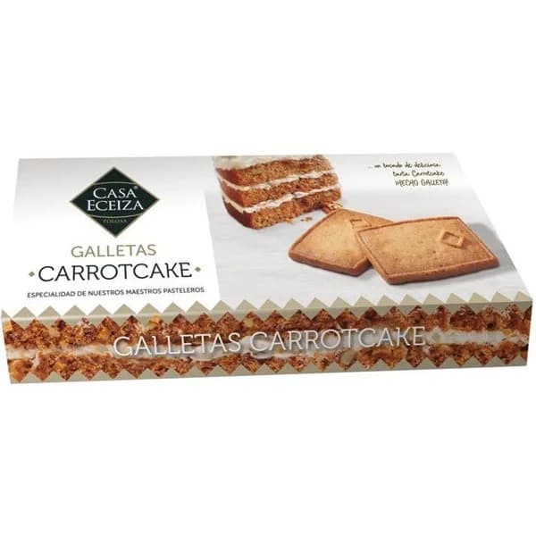 Surtido de galletas carrot cake CASA ECEIZA, caja 120 g - 1 ud - Imagen del producto en Findit