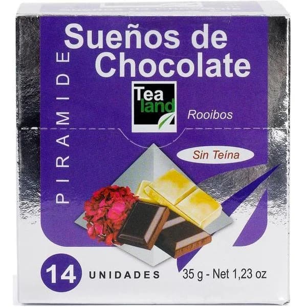 Té Rooibos sueños de chocolate TEALAND, caja 14 uds - 1 ud - Imagen del producto en Findit