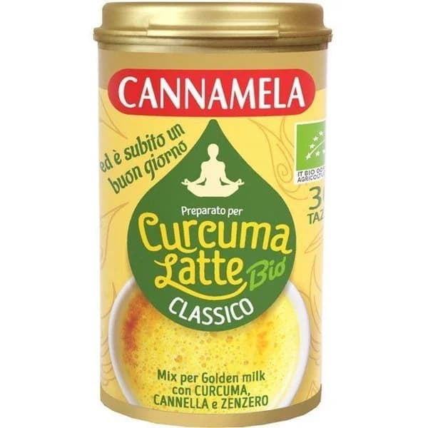 Infusión bio curcuma latte clásico CANNAMELA, lata 60 g - 1 ud - Imagen del producto en Findit