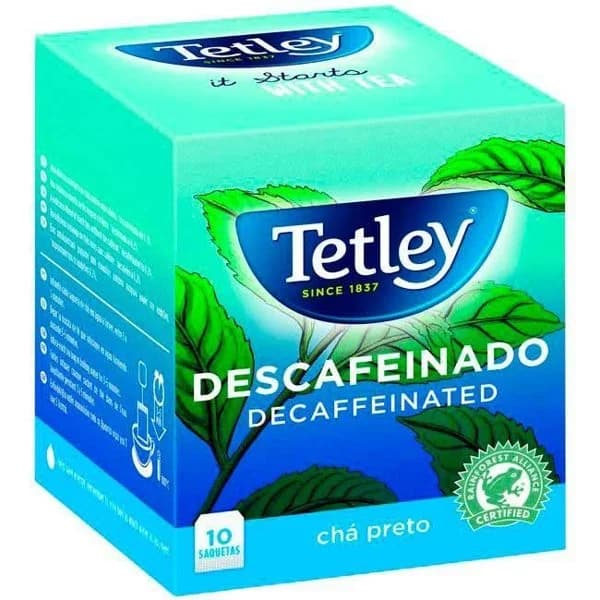 Te descafeinado Black Tea TETLEY, caja 10 bolsas - 1 ud - Imagen del producto en Findit