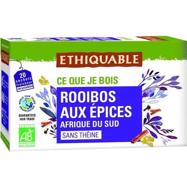 Rooibos a las especias ETHIQUABLE, caja 20 uds - 1 ud - Imagen del producto en Findit