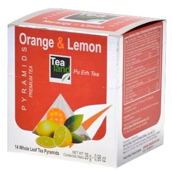 Té de naranja-limón TEALAND, caja 14 uds - 1 ud - Imagen del producto en Findit