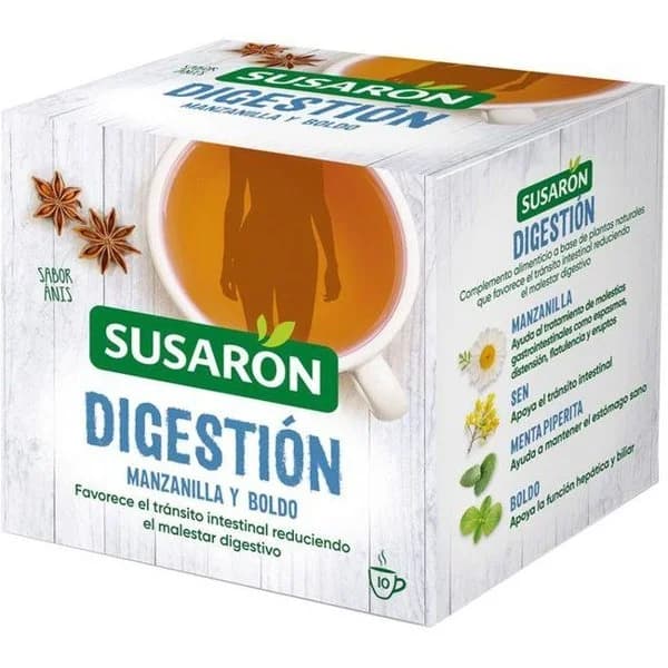Infusión digestión SUSARON, caja 10 sobres - 1 ud - Imagen del producto en Findit