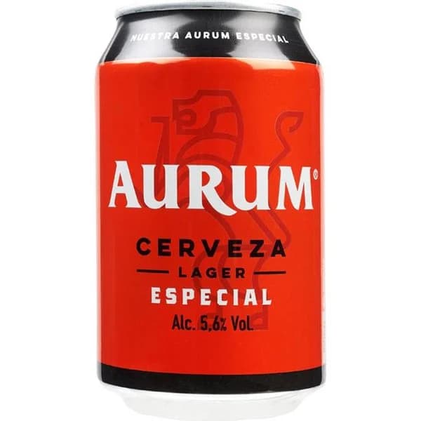 Cerveza especial AURUM, lata 33 cl - 1 ud - Imagen del producto en Findit
