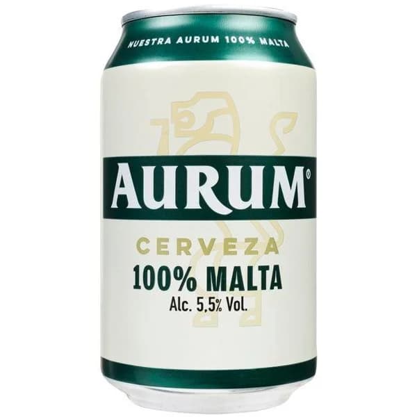Cerveza 100% Malta AURUM, lata 33 cl - 1 ud - Imagen del producto en Findit