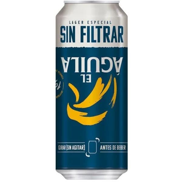 Cerveza sin filtrar EL AGUILA, lata 50 cl - 1 ud - Imagen del producto en Findit