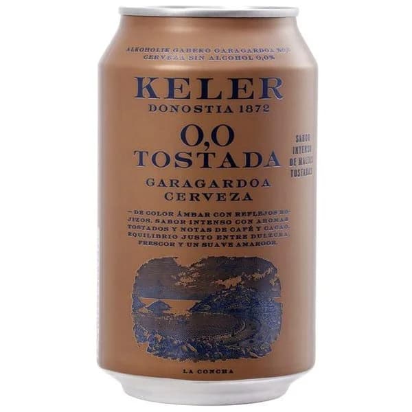 Cerveza tostada 0,0 KELER, lata 33 cl - 1 ud - Imagen del producto en Findit