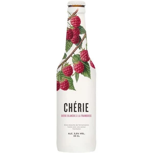 Cerveza de frambuesa CHÉRIE, botellín 33 cl - 1 ud - Imagen del producto en Findit