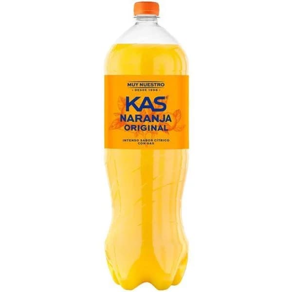Refresco de naranja KAS, botella 2 litros - 1 ud - Imagen del producto en Findit
