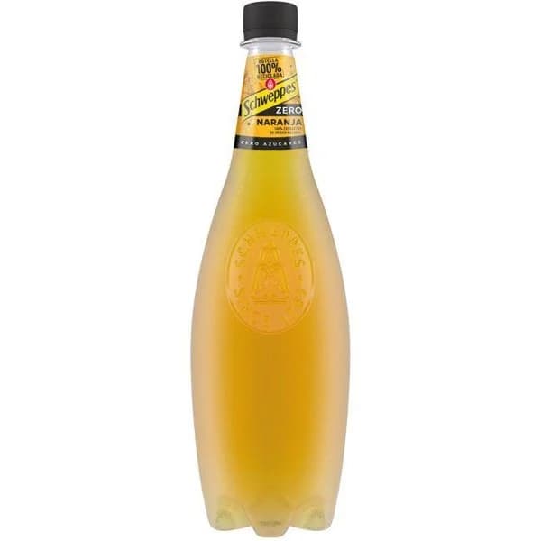 Refresco de naranja con gas SCHWEPPES ZERO, botella 1 litro - 1 ud - Imagen del producto en Findit