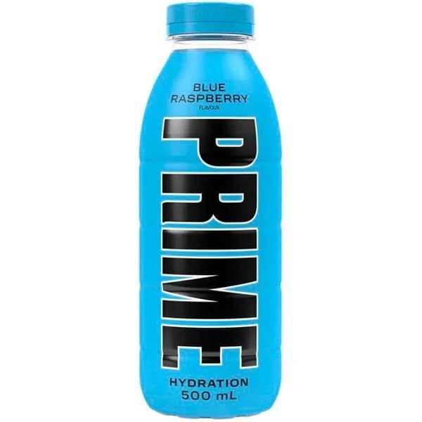 Bebida isotónica Blue Raspberry PRIME, botella 50 cl - 1 ud - Imagen del producto en Findit