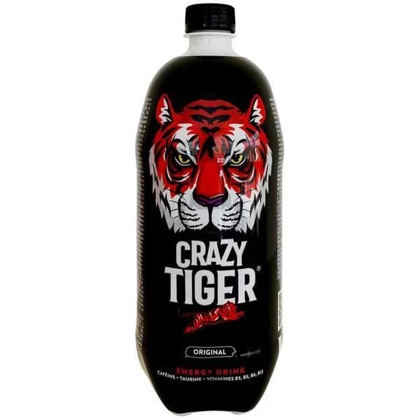 Energético regular CRAZYTIGER, botella 1 litro - 1 ud - Imagen del producto en Findit