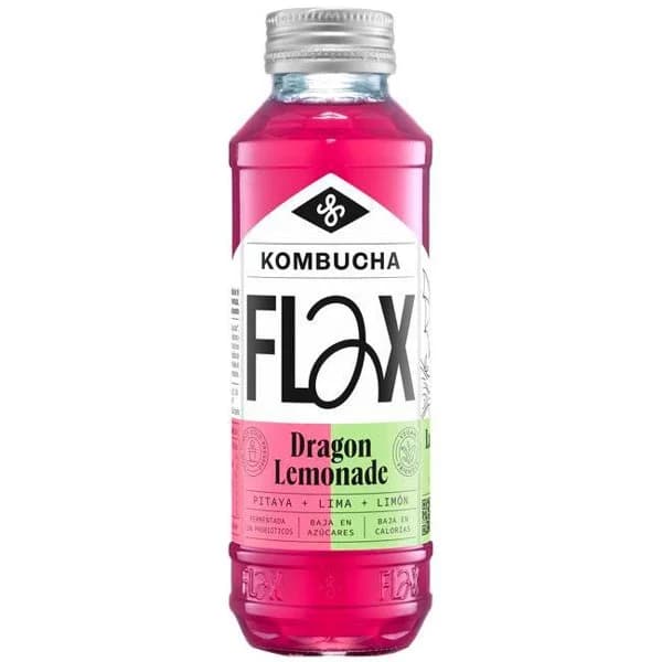 Kombucha dragón lemonade FLAX&KALE, botella 330 ml - 1 ud - Imagen del producto en Findit