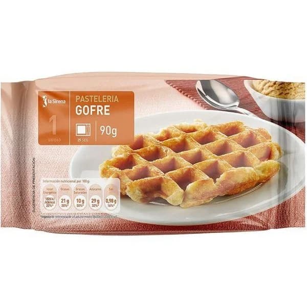 Gofre LA SIRENA, paquete 90 g - 1 ud - Imagen del producto en Findit