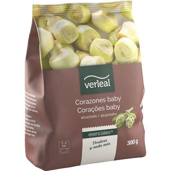 Corazones baby de alcachofa VERLEAL, bolsa 300 g - 1 ud - Imagen del producto en Findit