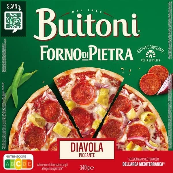 Pizza Diavola BUITONI, caja 350 g - 1 ud - Imagen del producto en Findit