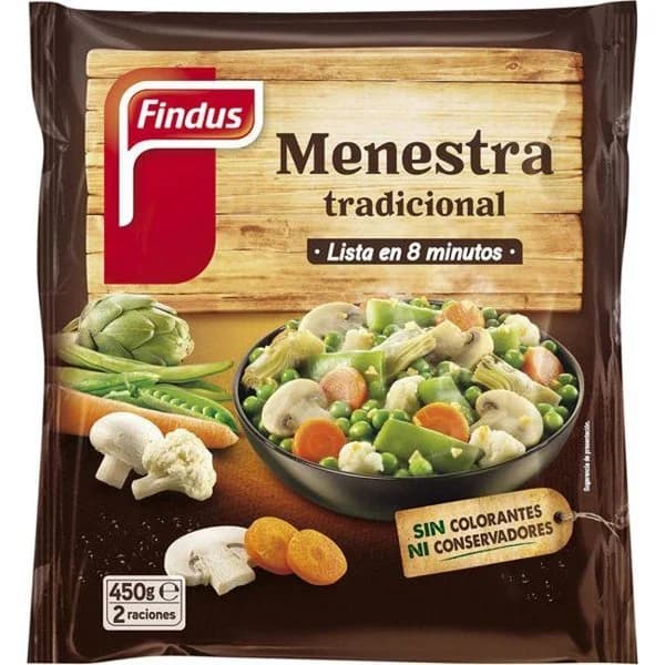 Menestra tradicional FINDUS Salto, bolsa 450 g - 1 ud - Imagen del producto en Findit