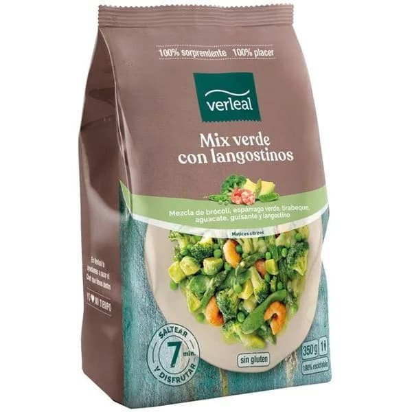 Mix verde con langostino VERLEAL, bolsa 350 g - 1 ud - Imagen del producto en Findit