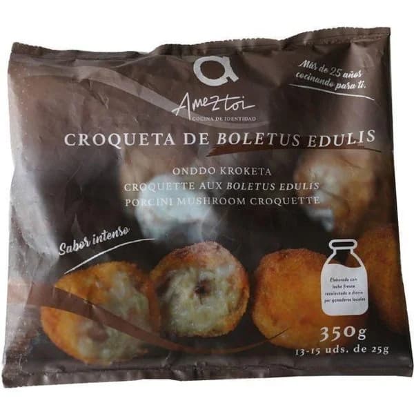 Croquetas de boletus AMEZTOI, bandeja 350 g - 1 ud - Imagen del producto en Findit