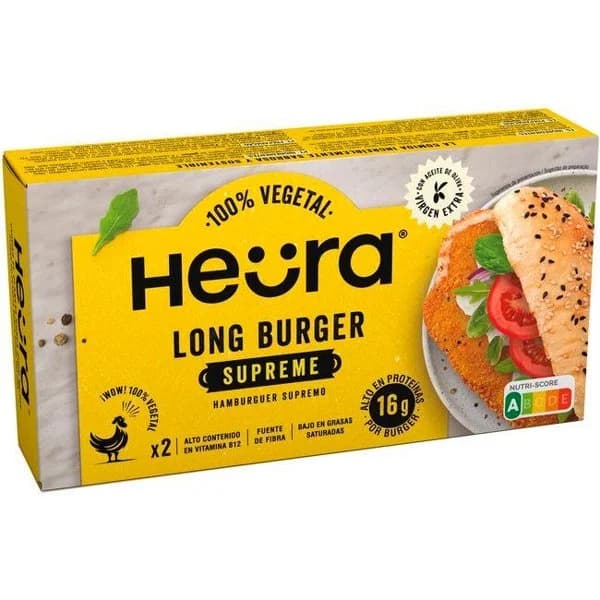 Long Burger Supreme HEURA, caja 210 g - 1 ud - Imagen del producto en Findit