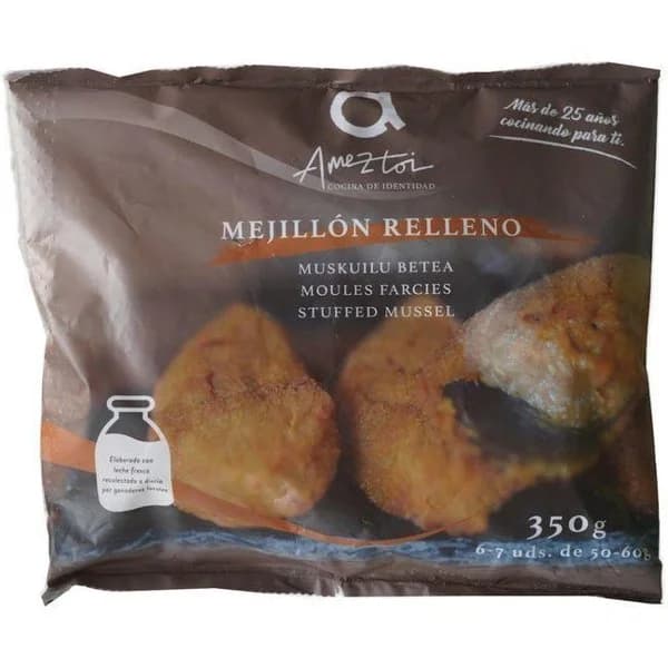 Mejillón relleno AMEZTOI, bolsa 350 g - 1 ud - Imagen del producto en Findit