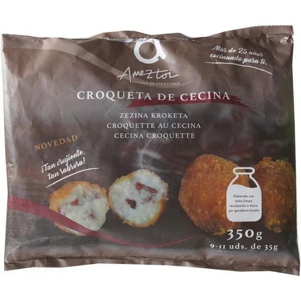 Croqueta cecina AMEZTOI, bolsa 350 g - 1 ud - Imagen del producto en Findit