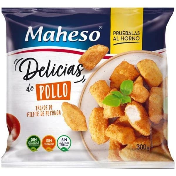 Delicias de pollo MAHESO, caja 300 g - 1 ud - Imagen del producto en Findit