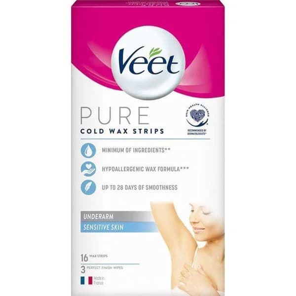 Bandas depilatorias zona axilas VEET PURE, pack 16 uds - 1 ud - Imagen del producto en Findit