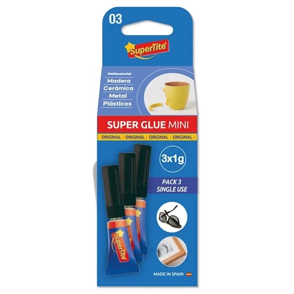 Pegamento Super Glue 3x1G - 1 ud - Imagen del producto en Findit