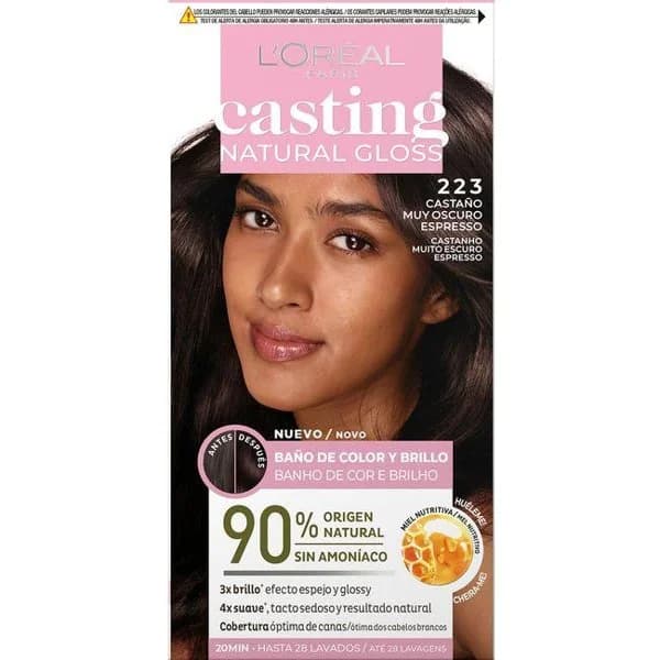 Tinte para el pelo 223 CASTING NATURAL GLOSS. 1 ud - 1 ud - Imagen del producto en Findit