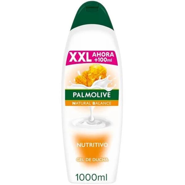 Gel de ducha leche-miel PALMOLIVE NATURAL BALANCE, bote 1000 ml - 1 ud - Imagen del producto en Findit
