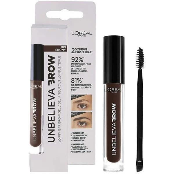 Gel de cejas Unbelieva brow 109 ebano L'OREAL, pack 1 ud. - 1 ud - Imagen del producto en Findit