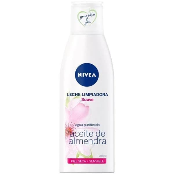 Leche limpiadora piel seca-sensible NIVEA, bote 200 ml - 1 ud - Imagen del producto en Findit