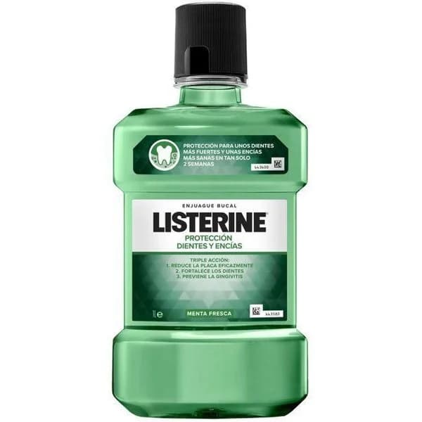 Enjuague bucal dientes-encías LISTERINE, botella 1 litro - 1 ud - Imagen del producto en Findit
