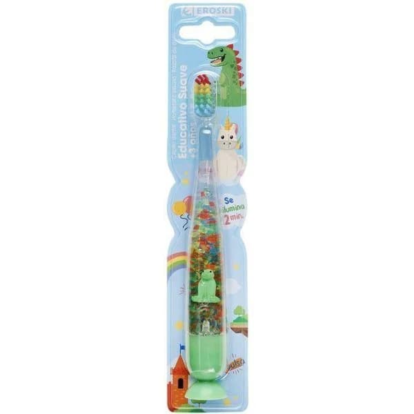 Cepillo educativo con luz +4años EROSKI, pack 1 ud - 1 ud - Imagen del producto en Findit