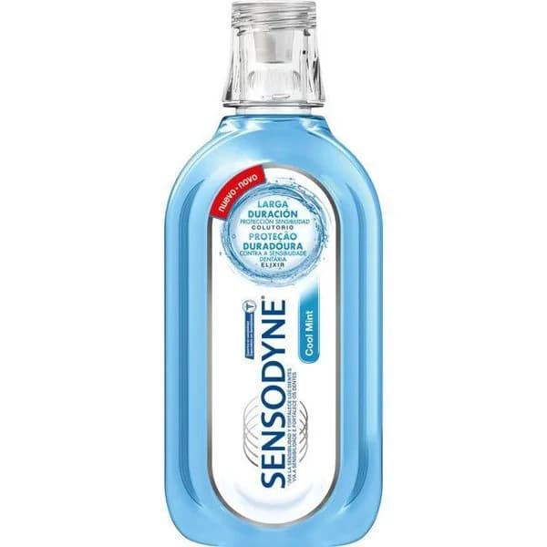 Enjuague de menta azul SENSODYNE, botella 500 ml - 1 ud - Imagen del producto en Findit